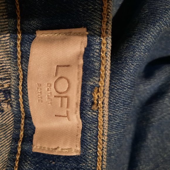 Loft Modern Denim Crop Size 6 Petite - Picture 5 of 5